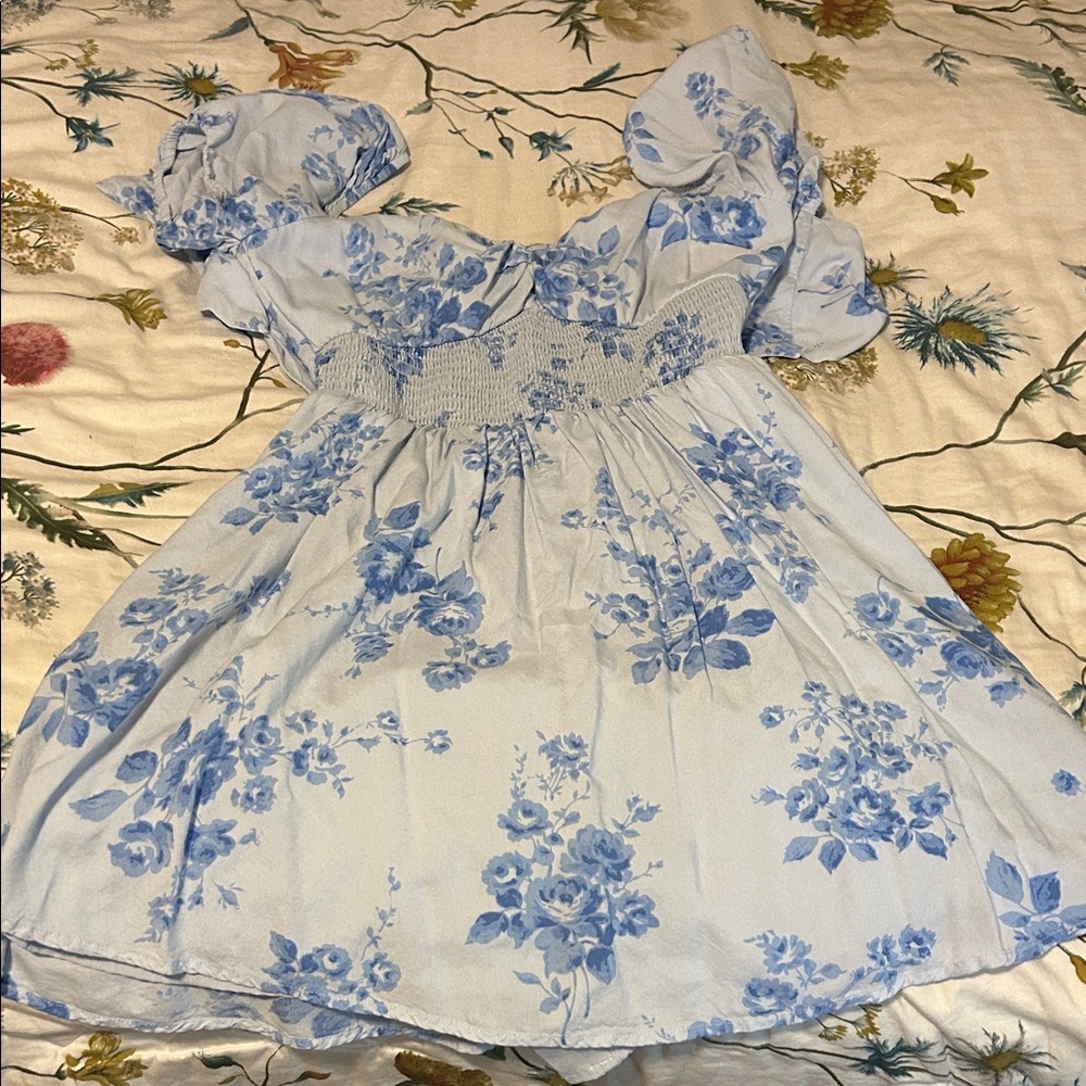 Floral Blue Dress